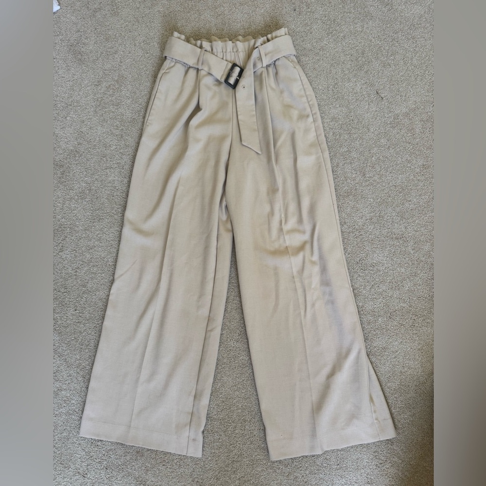 Ann Taylor Tan Wide Leg Pants